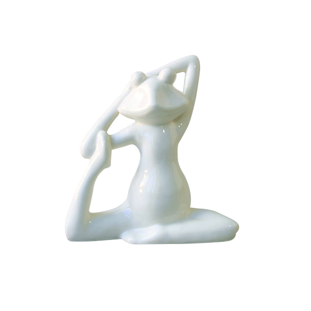 Frog ceramic figurine